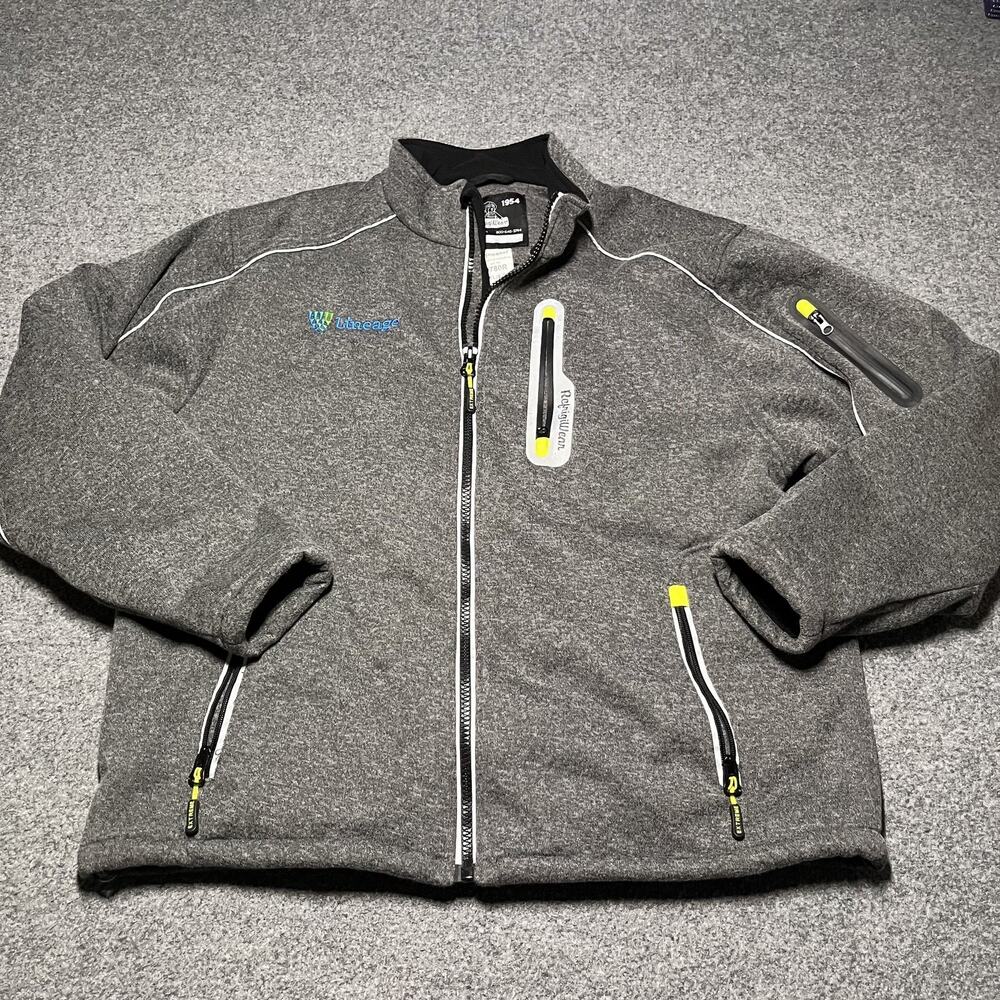 RefrigiWear Jacket Mens XL Gray Extreme Coat Full Zip Workwear Mock Neck